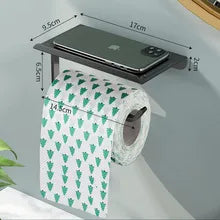 BASIC Wall Mounted Toilet Roll And Phone Holder